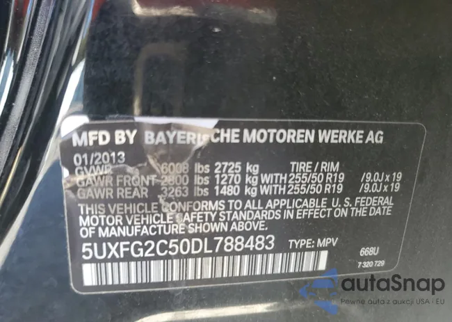 5UXFG2C50DL788483: 89858485