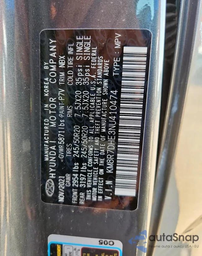 KM8R7DHE3NU410474: 85302735