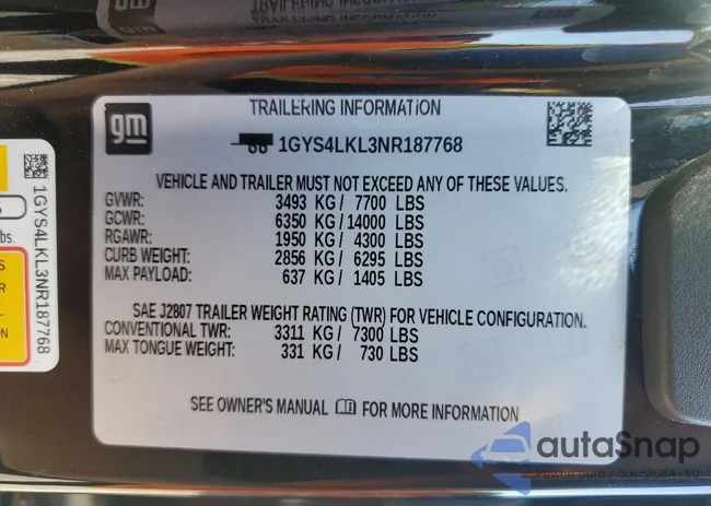 1GYS4LKL3NR187768: 87363845