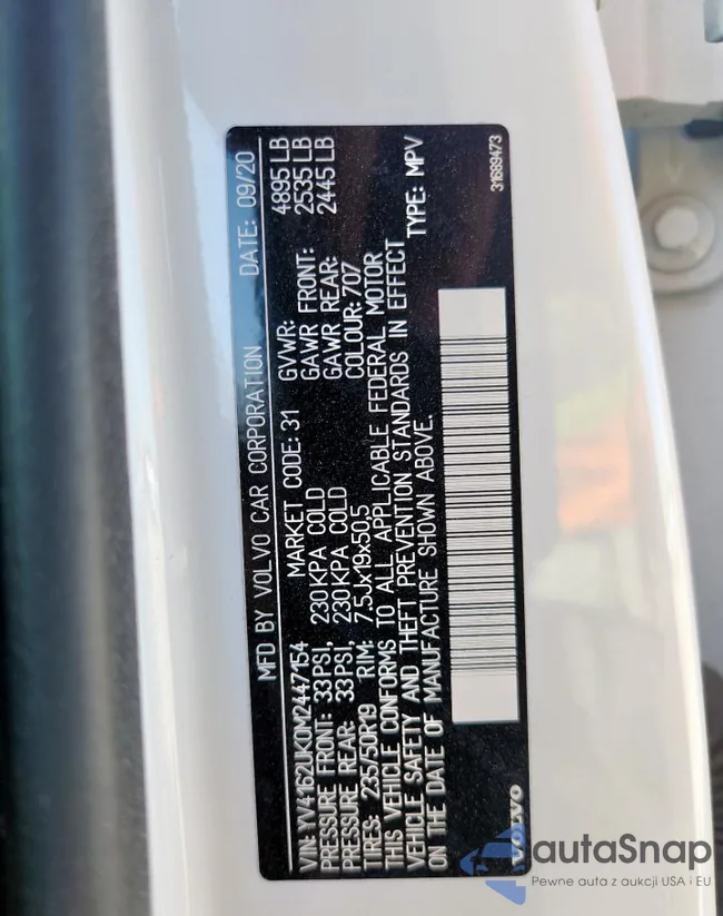 YV4162UK0M2447154: 85842665