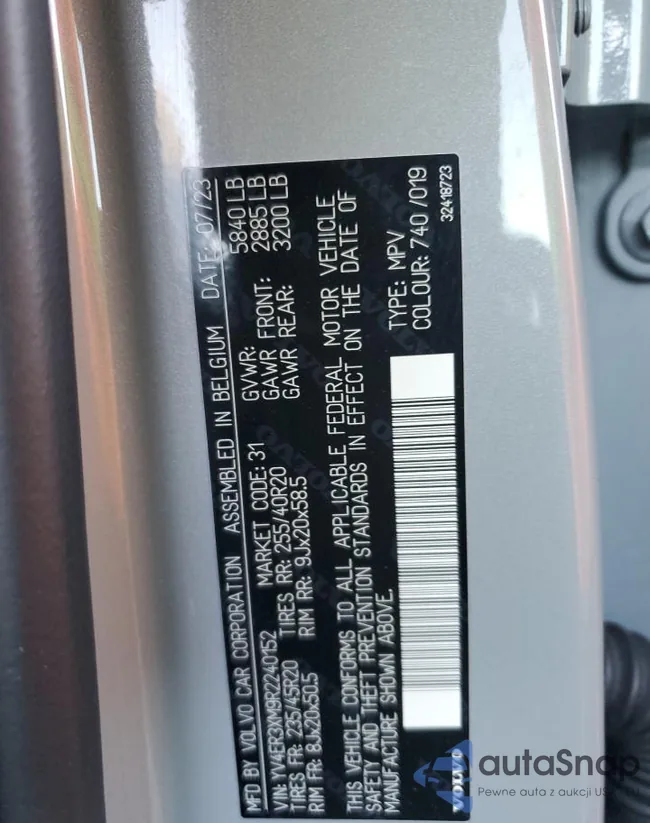 YV4ER3XM9R2240152: 86444665