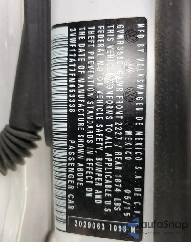 3VWF17AT7FM653338: 86269485