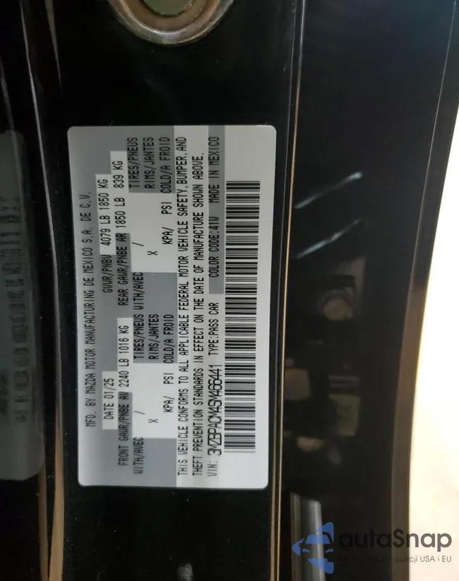 3MZBPACM4SM466441: 86076915