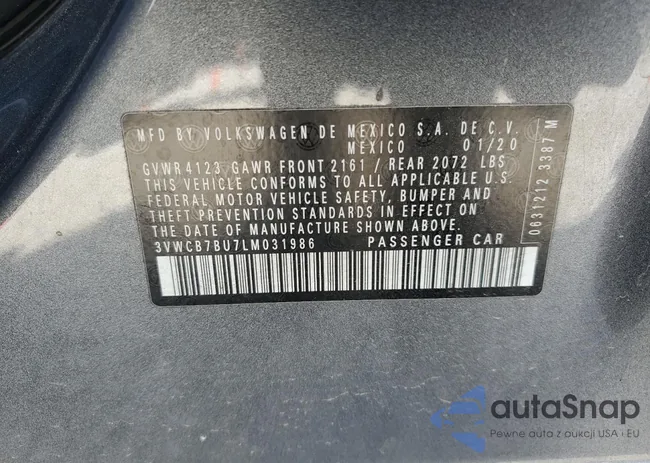 3VWCB7BU7LM031986: 86817805