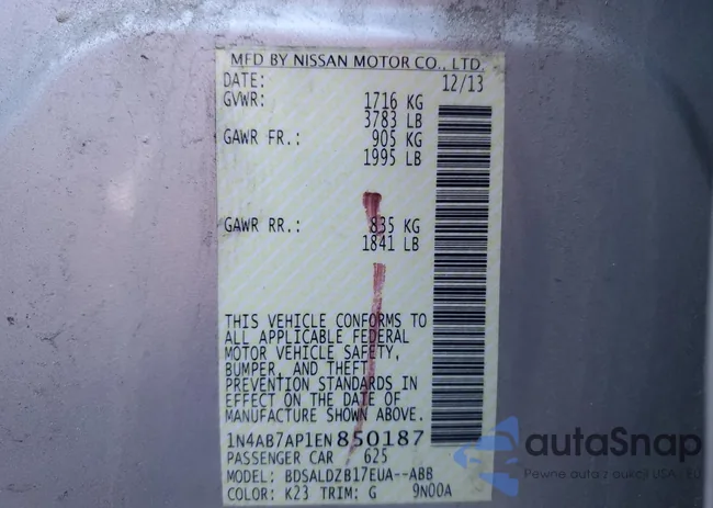 1N4AB7AP1EN850187: 87488795