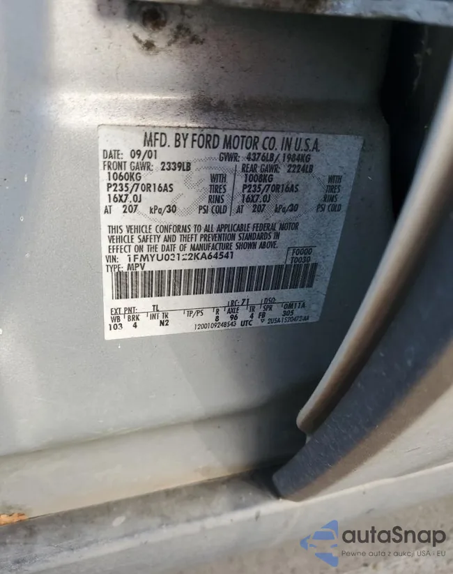 1FMYU03122KA64541: 85553695