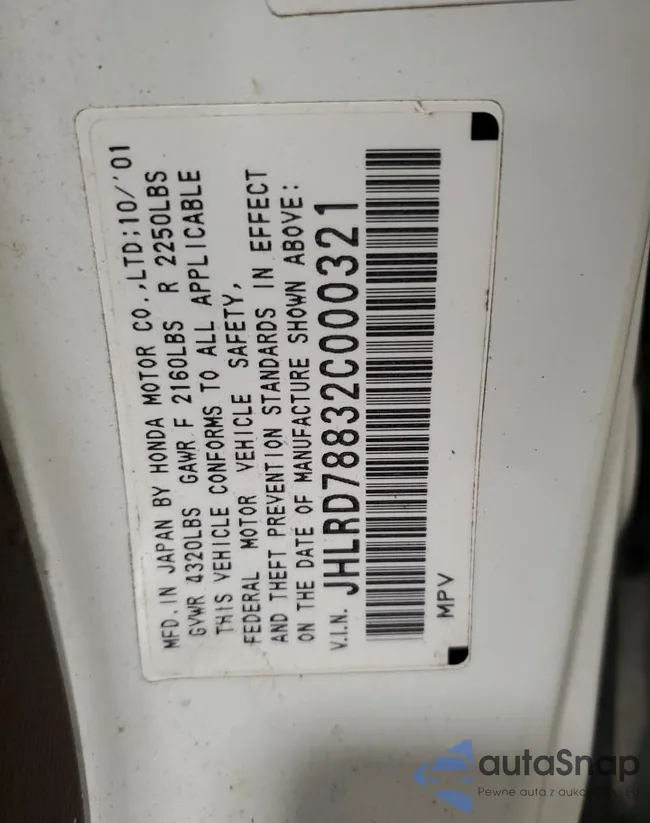 JHLRD78832C000321: 86318395