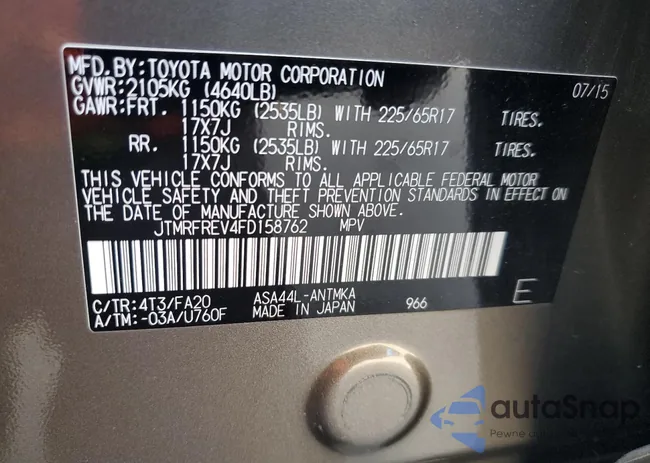 JTMRFREV4FD158762: 81941955