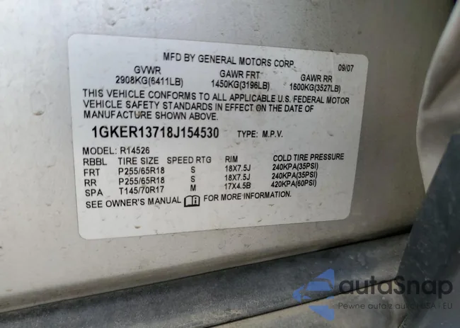 1GKER13718J154530: 85080495