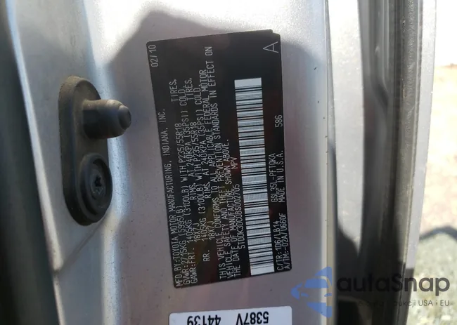 5TDDK3DC0BS002705: 87119815