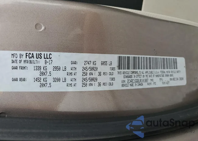 2C4RC1GG8JR101897: 86146535