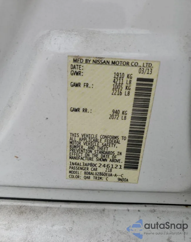 1N4AL3AP8DC246121: 80152724