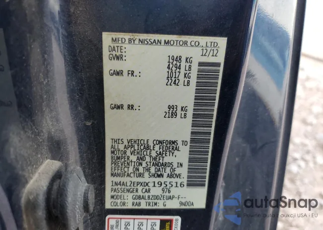 1N4AL2EPXDC195516: 82042434