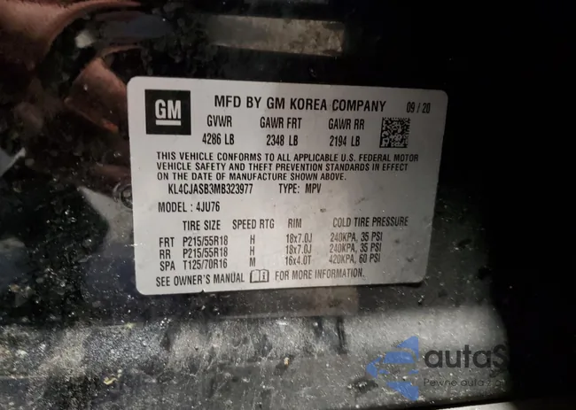 KL4CJASB3MB323977: 81342264