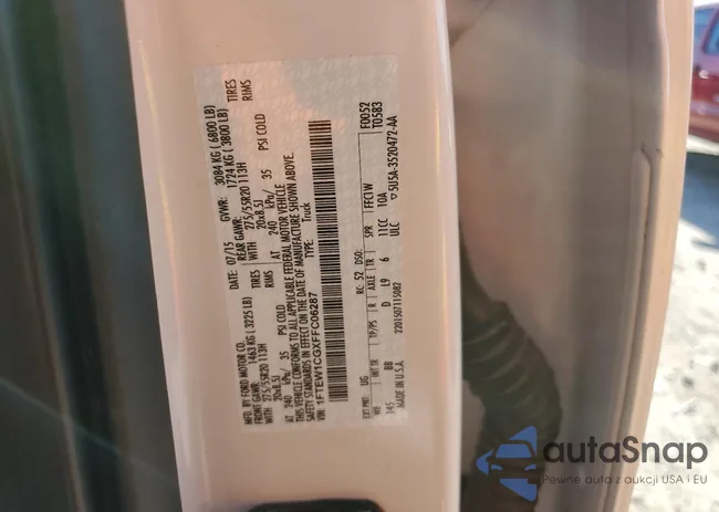 1FTEW1CGXFFC06287: 75918734