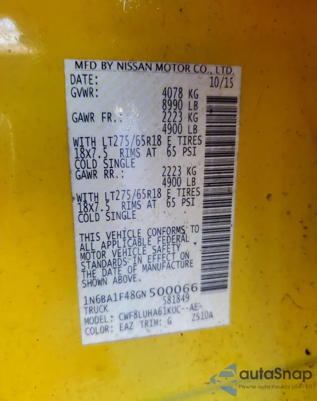 1N6BA1F48GN500066: 78948764