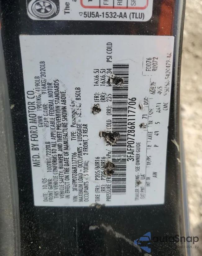 3FAFP07Z86R117706: 56496235