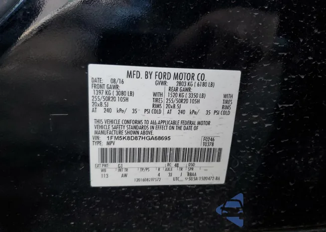 1FM5K8D87HGA68695: 81455504