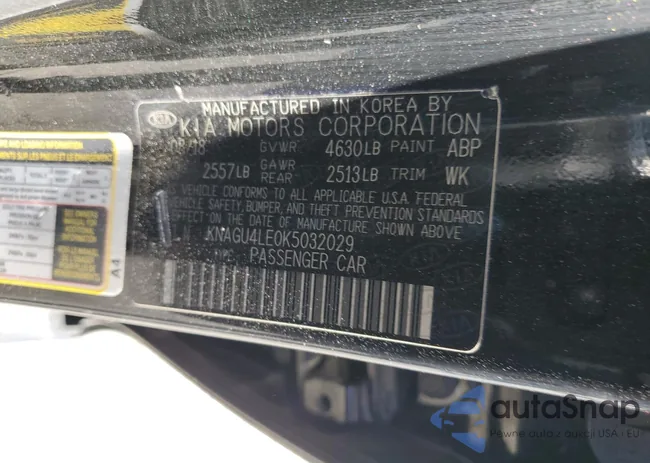 KNAGU4LE0K5032029: 80939224