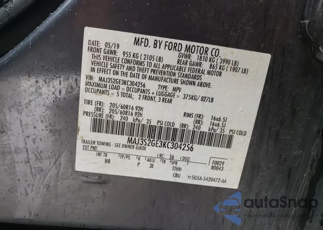 MAJ3S2GE3KC304256: 82374184