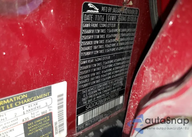 SADCK2BV9HA099780: 79297684