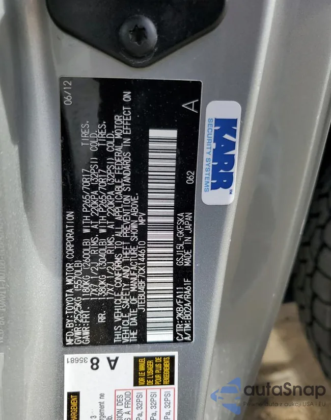 JTEBU4BF7CK144610: 81139144