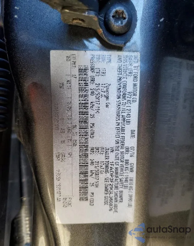 1FADP3F29GL360826: 81069494