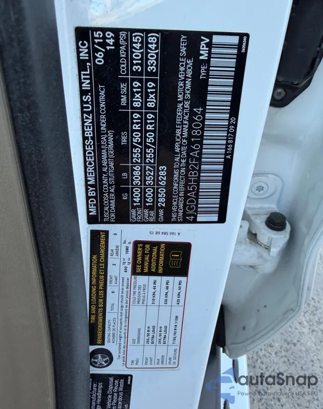 4JGDA5HB2FA618064: 91685465