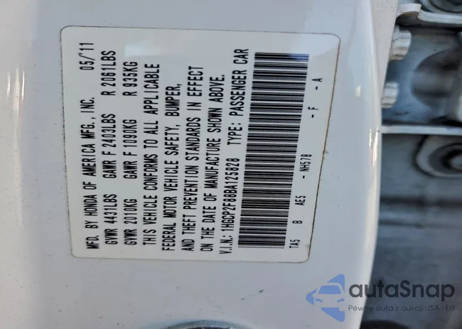 1HGCP2F88BA125828: 93967615