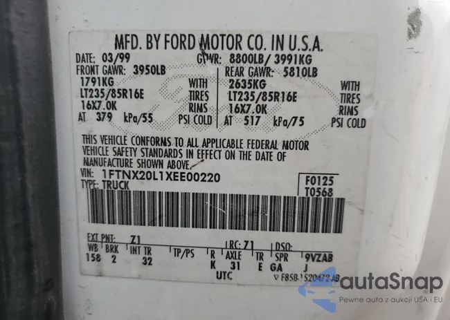 1FTNX20L1XEE00220: 91634835