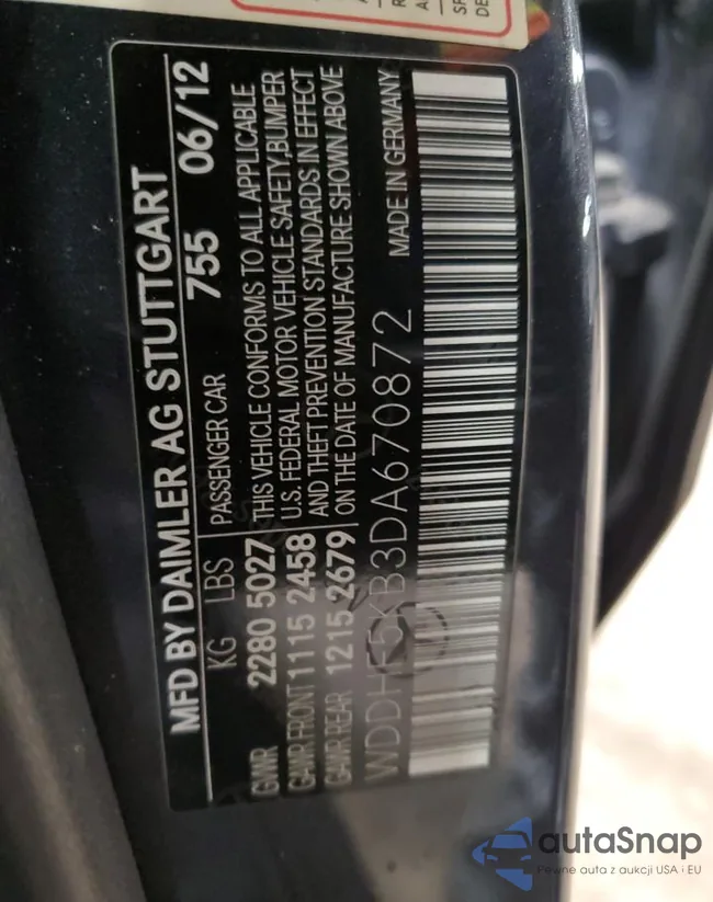 WDDHF5KB3DA670872: 93533265