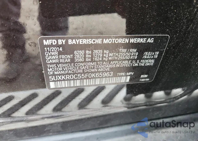 5UXKR0C55F0K65963: 93478345