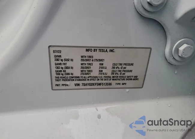 7SAYGDEF5NF513596: 92668615