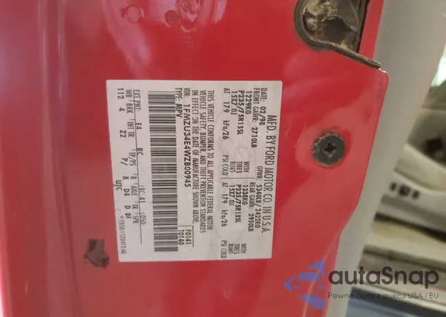 1FMZU34E4WZB00945: 91810655