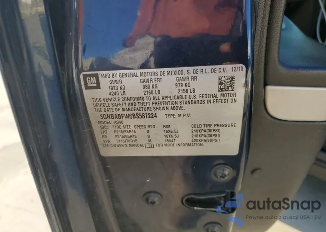 3GNBABFW6BS587224: 91326875