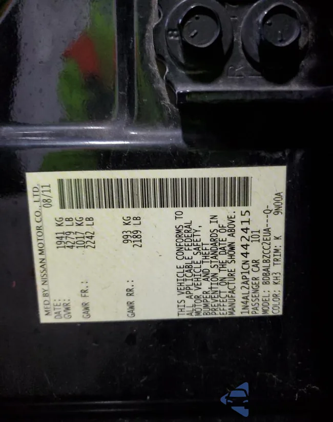 1N4AL2AP1CN442415: 93624235