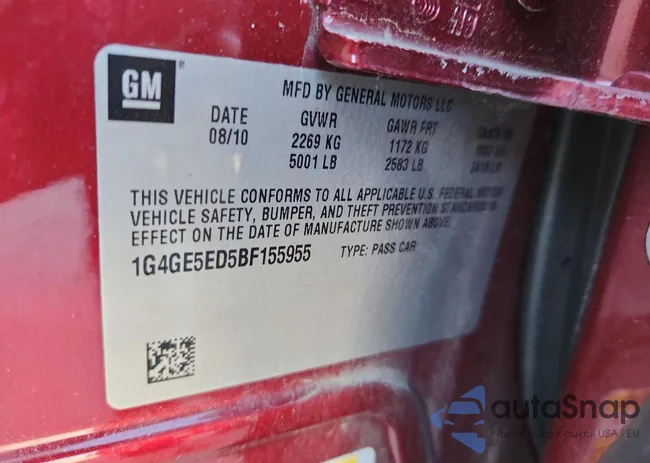 1G4GE5ED5BF155955: 92193135