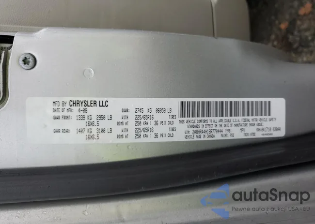 2A8HR44H18R770444: 91248955