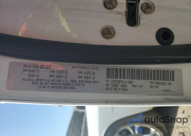 2C3CDZBT8LH119061: 92824905