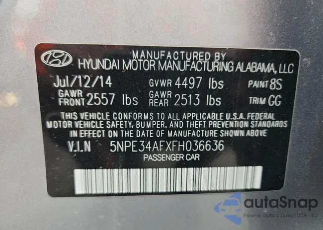 5NPE34AFXFH036636: 92277225