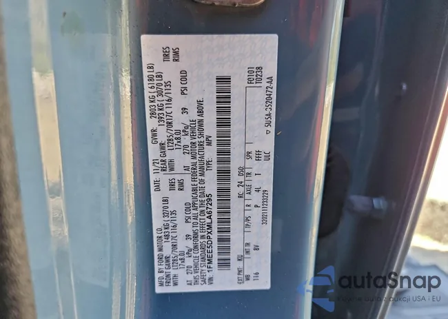 1FMEE5DPXMLA67295: 93033745