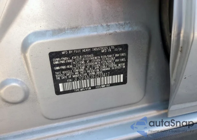 JF2GPAAC0FG218417: 91187945