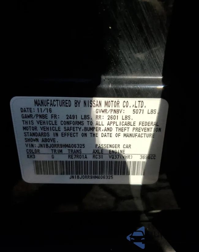 JN1BJ0RR9HM406325: 91611765