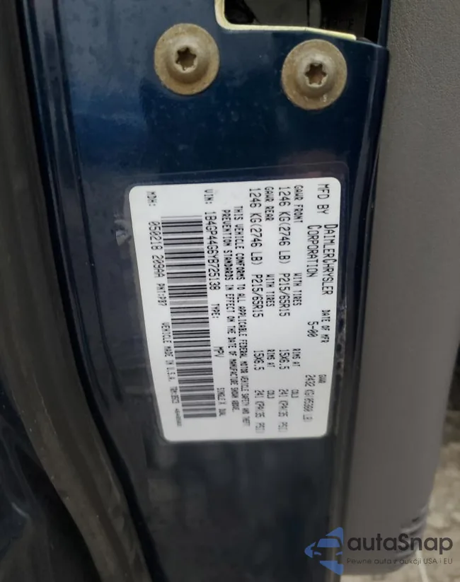 1B4GP44G6YB725138: 93271175