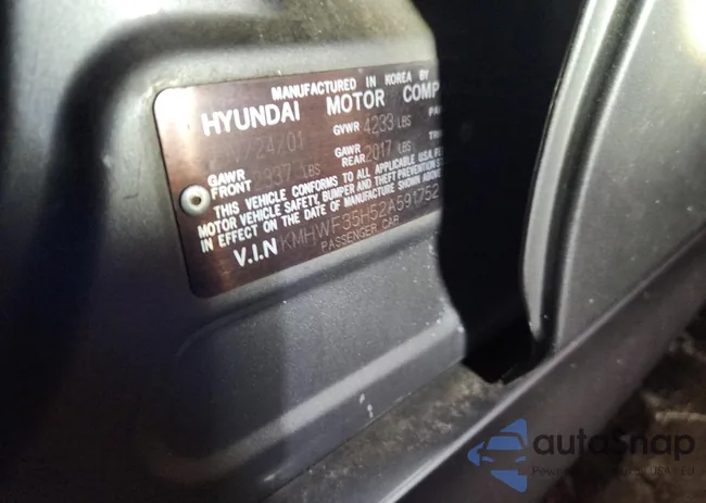 KMHWF35H52A591752: 91819195