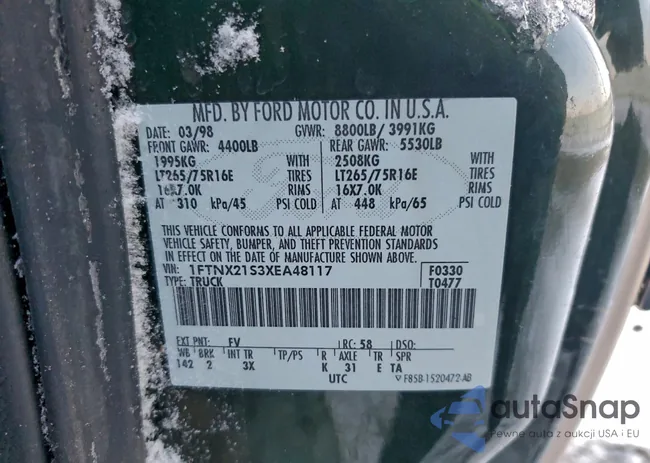 1FTNX21S3XEA48117: 93627225