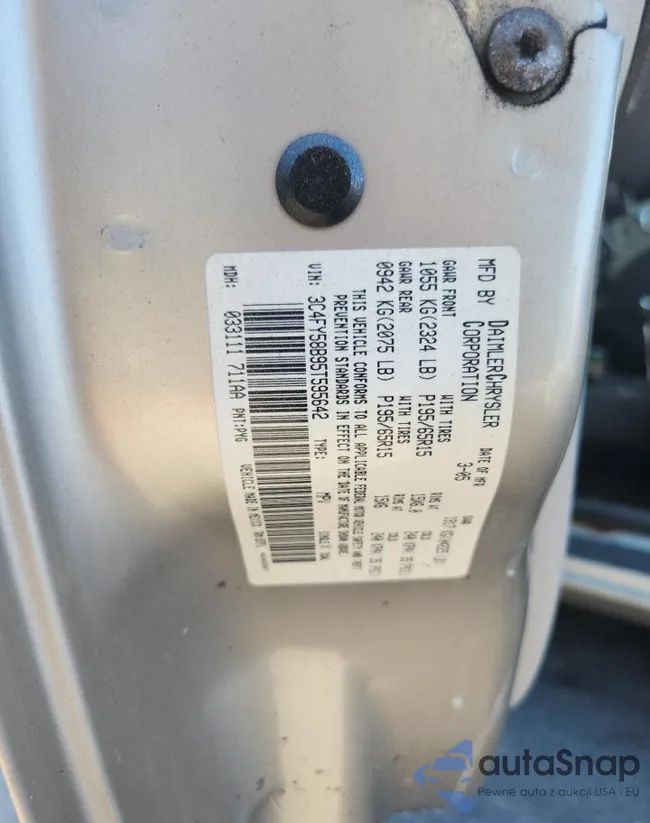 3C4FY58B95T595642: 91243365