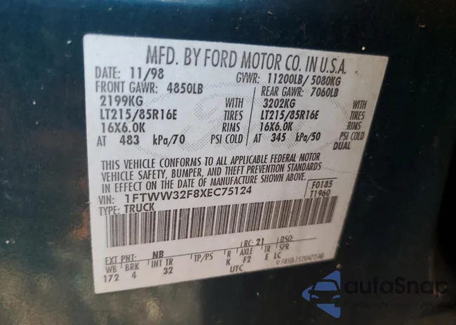 1FTWW32F8XEC75124: 91982995