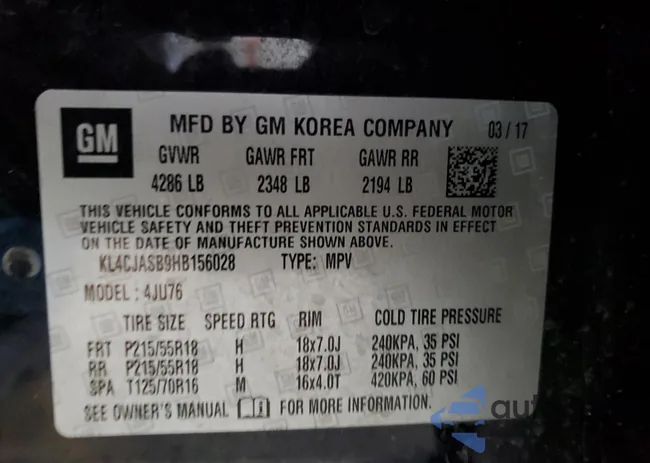 KL4CJASB9HB156028: 92591065