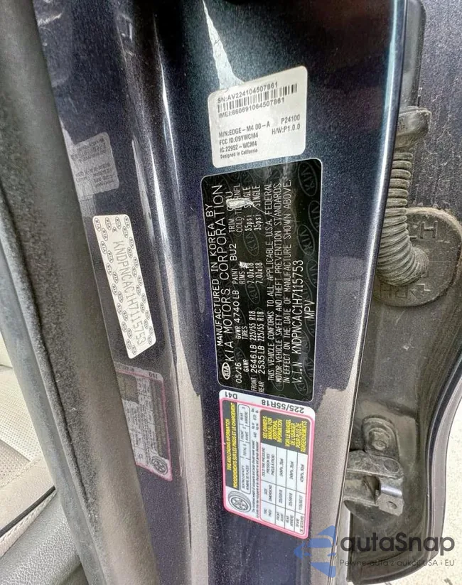 KNDPNCAC1H7115753: 91518805